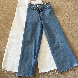 Like New!  Two pairs of Zara Girl’s Wide Leg Jeans